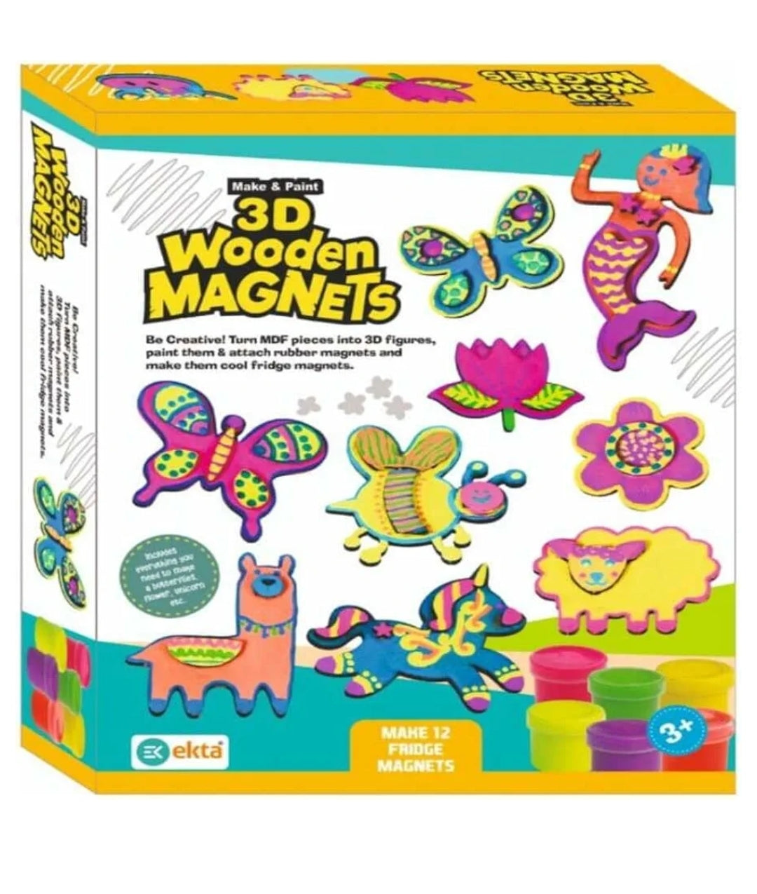 3D Wooden Magnets
