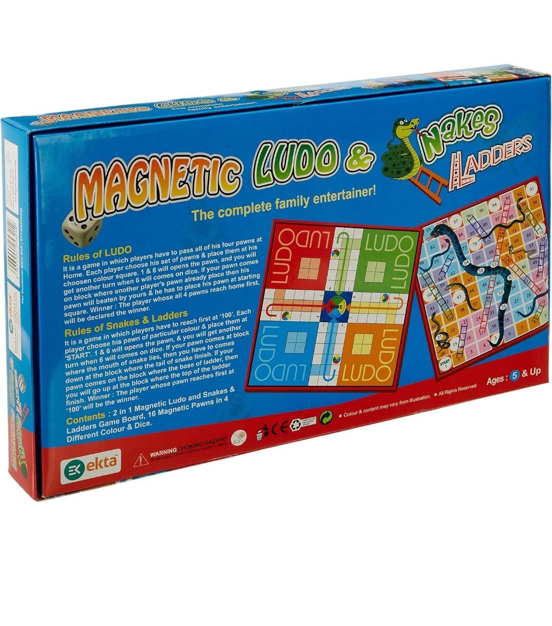 Magnetic Ludo and Snakes Ladder