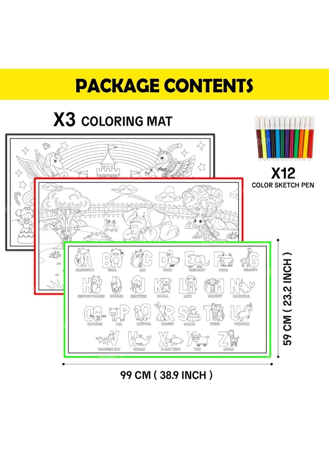 Golden Colouring Mat