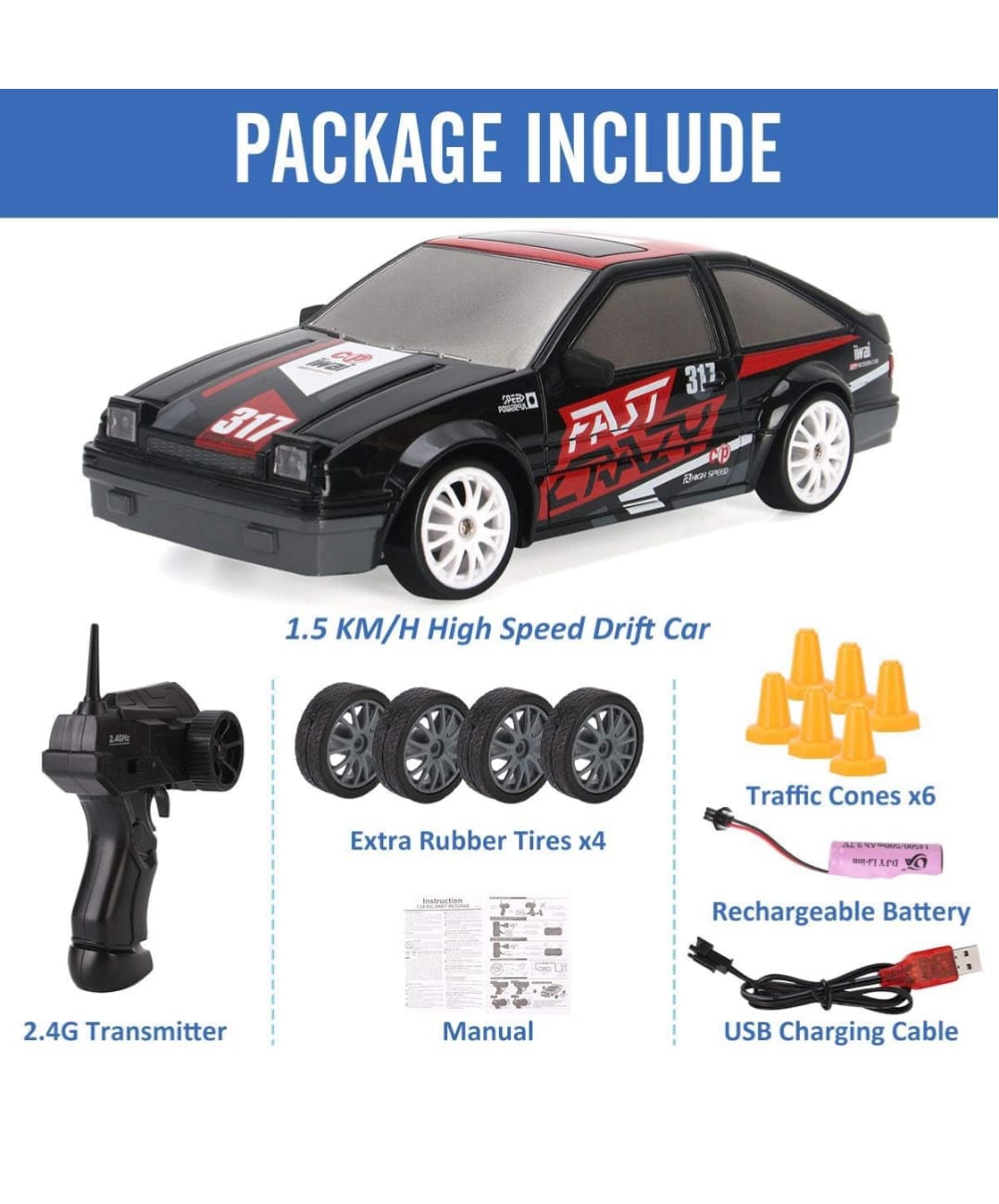 Drift Car 15KMPH Rally Racing