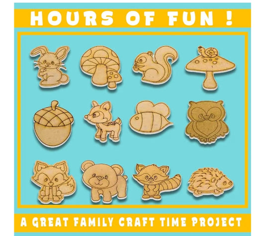 3D Wooden Magnets