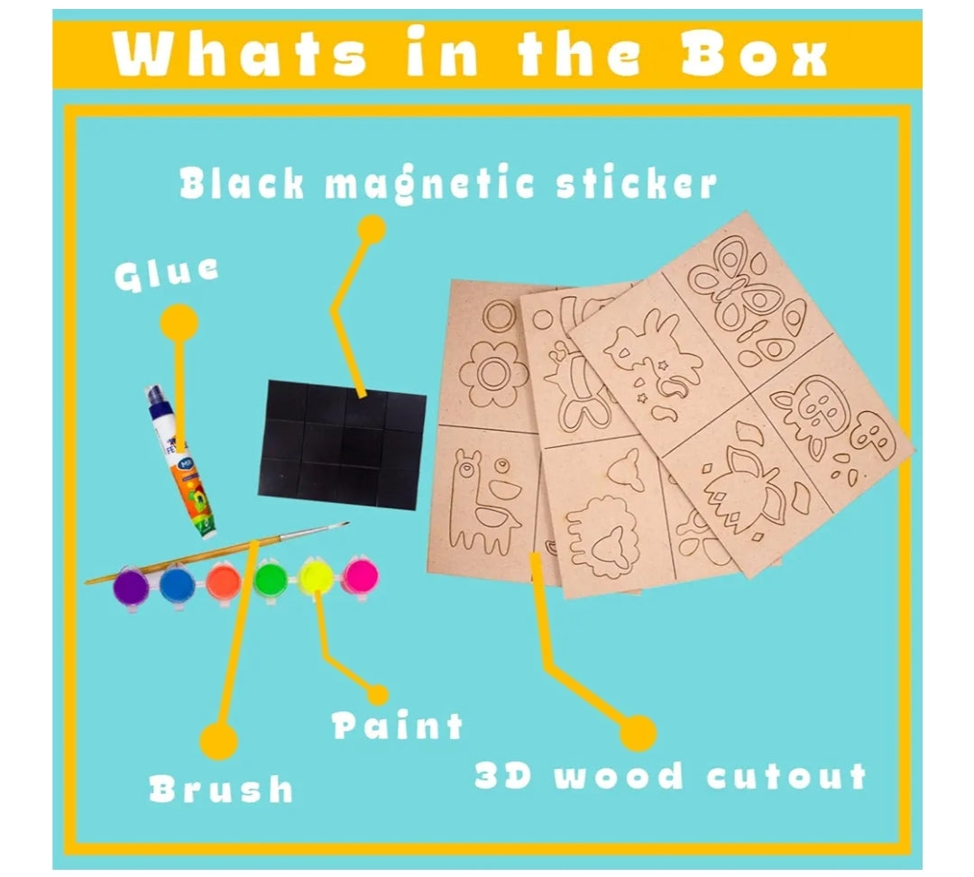 3D Wooden Magnets