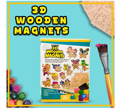 3D Wooden Magnets