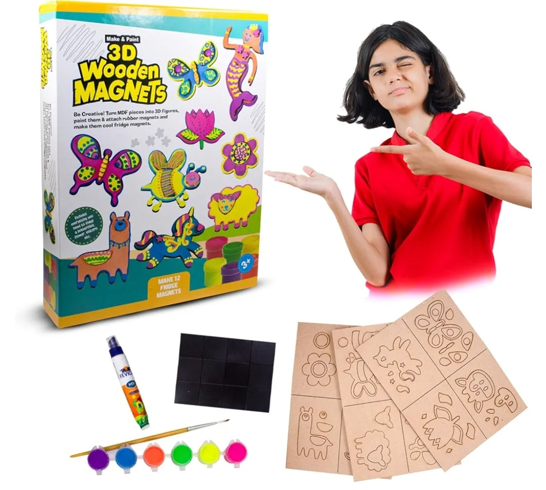 3D Wooden Magnets