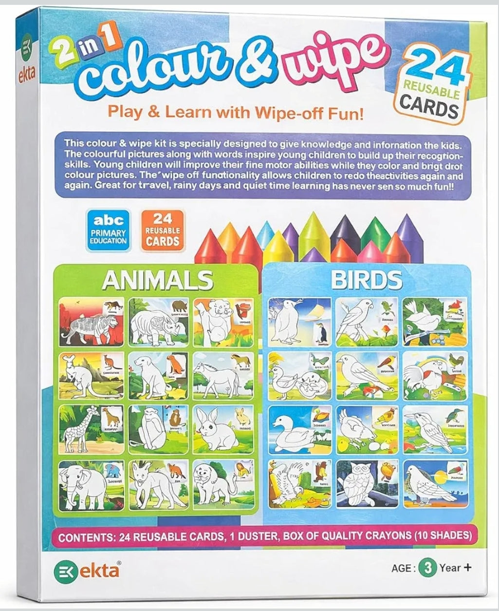 Colour Swipe Animals 2 in 1